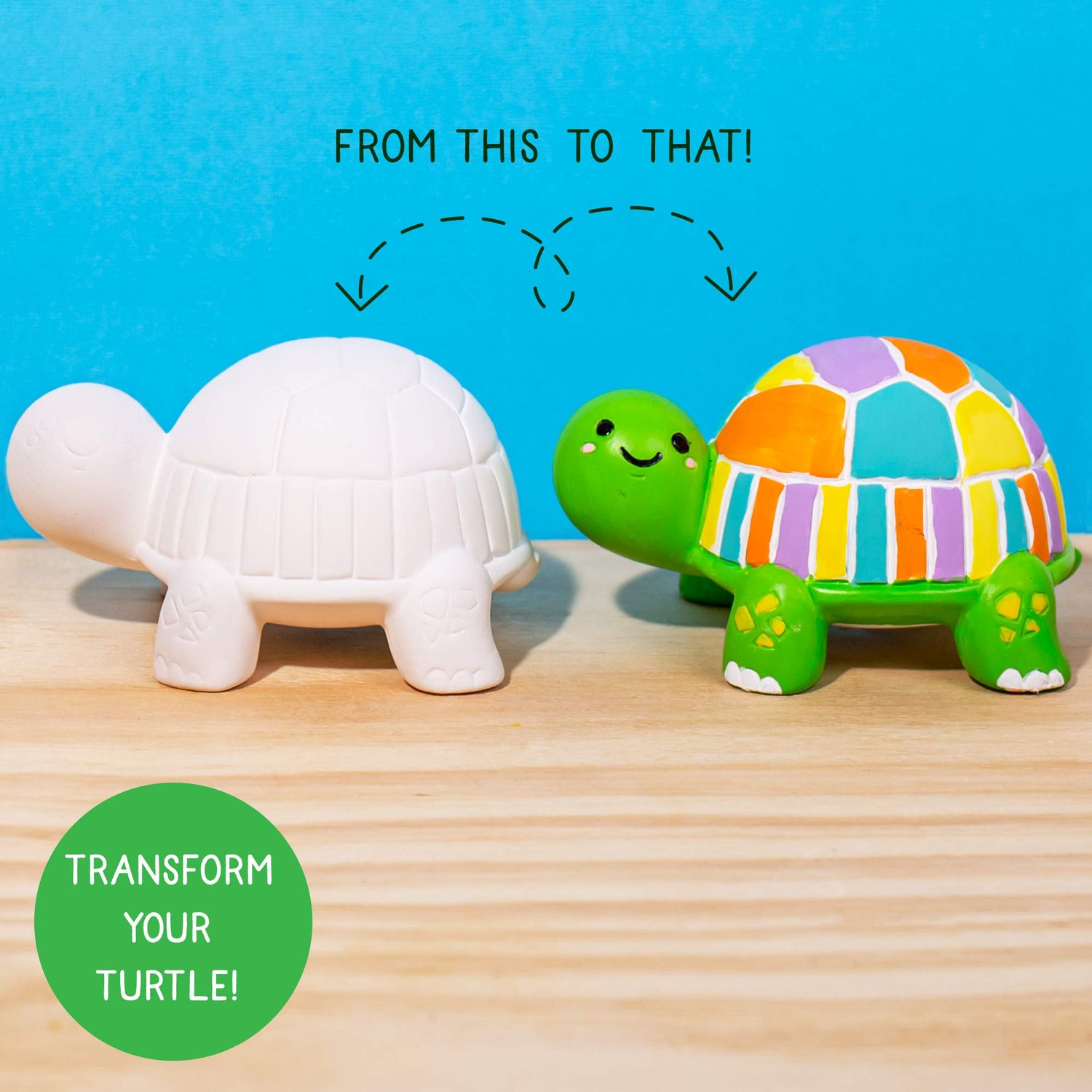 Creative Roots Paint Your Own Turtle, DIY Turtle, Kids Painting Set, Creativity, Ceramics to Paint, Paint Your Own Ceramic, Painting Kits for Kids Creative Roots