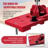 Vigtayue 35mm Hinge Drilling Jig Hole Guide Woodworking Tools, Concealed Hinge Jig for Kitchen Cabinet Doors Hinge Vigtayue