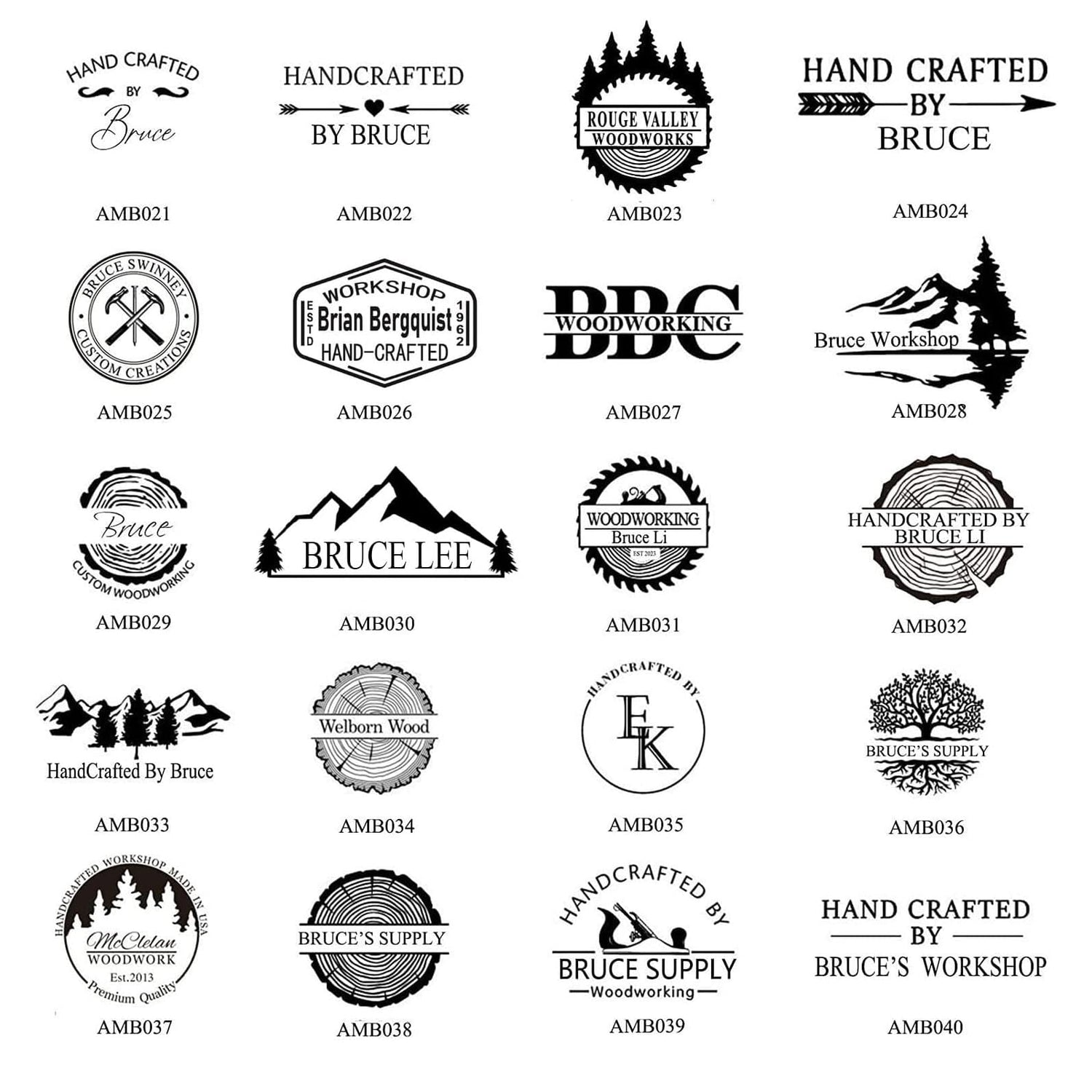 Custom Wood Branding Iron – Unique Handcrafted Brand Stamp for Woodworking by Arokimi (1"x1") Arokimi