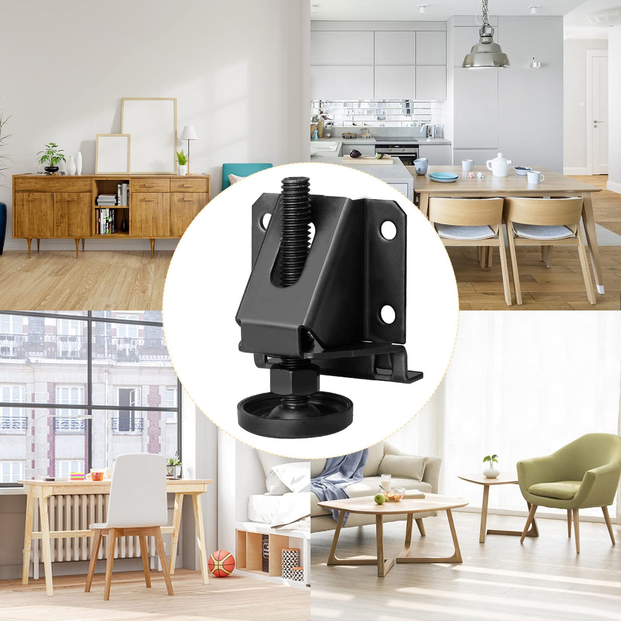 Sanchamy Heavy Duty Leveling Feet Furniture Levelers Adjustable Table Leg Leveler Workbench Leveling Feet for Furniture,Table, Cabinets, Sanchamy