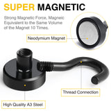 DIYMAG Magnetic Hooks, 25Lbs Strong Heavy Duty Cruise Magnet S-Hooks for Classroom, Fridge, Hanging, Cabins, Grill, Kitchen, Garage, Workplace and DIYMAG