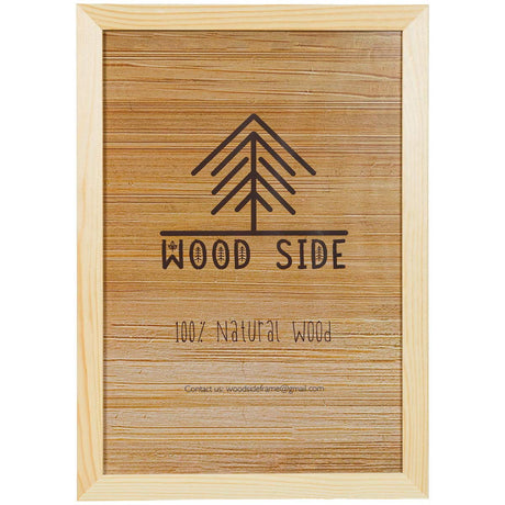 Rustic Wooden Poster Picture Frame 16x20 - Natural Solid Eco Distressed Wood for Wall Mounting Barnwood Photo Frame WOOD SIDE ORBIS