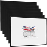 US Art Supply 8 X 10 inch Black Professional Artist Quality Acid Free Canvas Panels 6-Pack (1 Full Case of 6 Single Canvas Panels) U.S. Art Supply