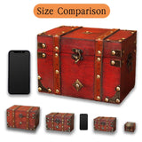 GemJelry Wooden Jewelry Box, Classical Wood Jewlery Box Jewelery Storage Box Case Holder Jewellery Chest Organizer Mom Gifts Mothers Day Gift for GemJelry