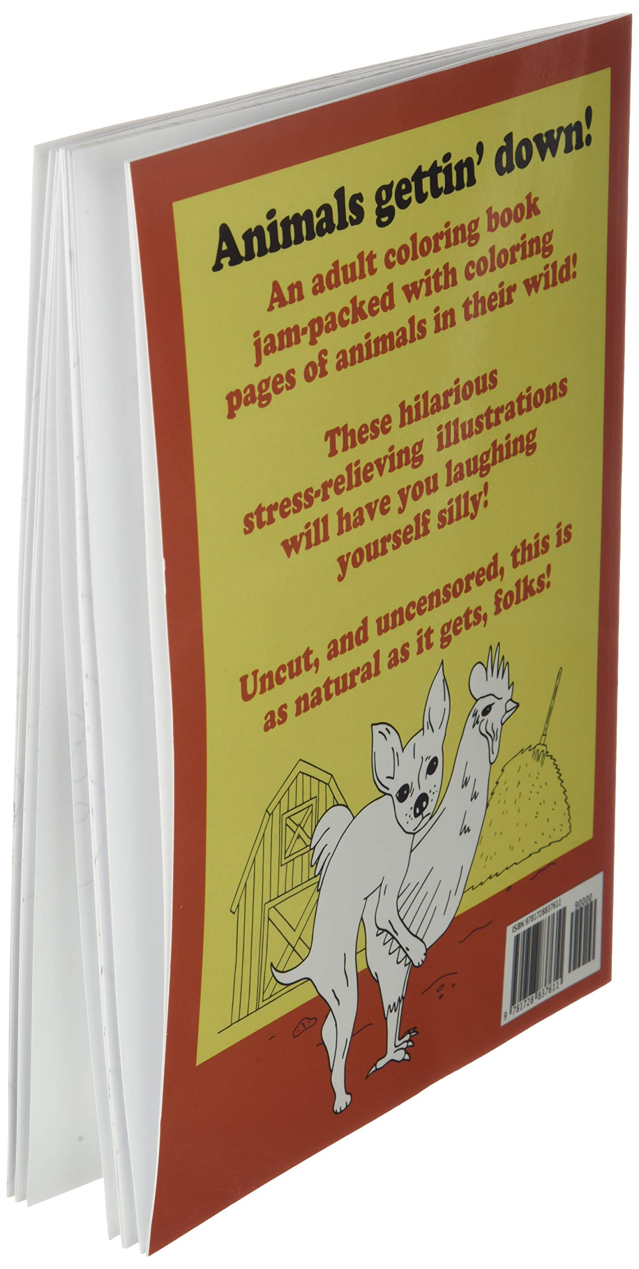 Humping Animals Adult Coloring Book: Hilariously funny coloring book of animals gone wild! Color, laugh, and relax! - WoodArtSupply