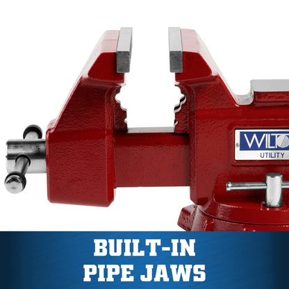 Wilton 675U Utility Bench Vise, 5-1/2" Jaw Width, 5" Jaw Opening (28819) - WoodArtSupply