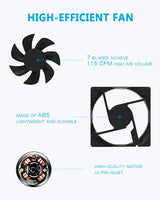 Solder Fume Extractor - MUIN 3 Stage Filtration Solder Smoke Absorber for Soldering and Wood Burning,Portable Soldering Fume Extractor Fan for MUIN