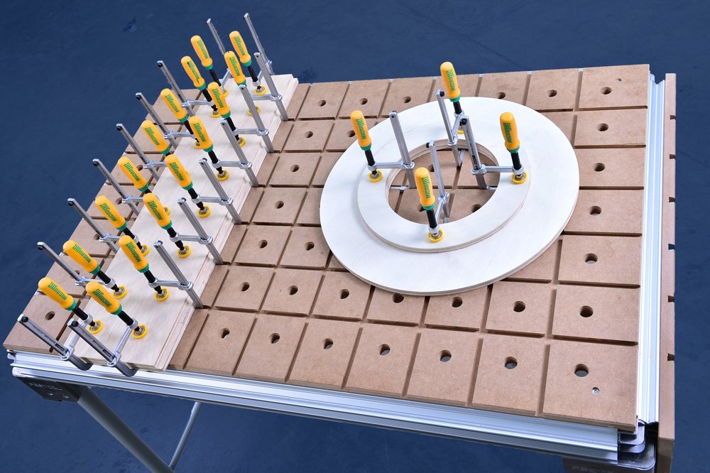 MICROJIG GRR-RIPPER DVC-538K2 Match Fit Dovetail Clamps, Yellow/Green MICRO JIG