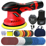 FORASTO 40Pack Cordless Buffer Polisher,DA Buffer Polisher Waxer for Car Detailing, Car Buffers And Polishers kit,Car Accessories,6 Variable Speed, FORASTO