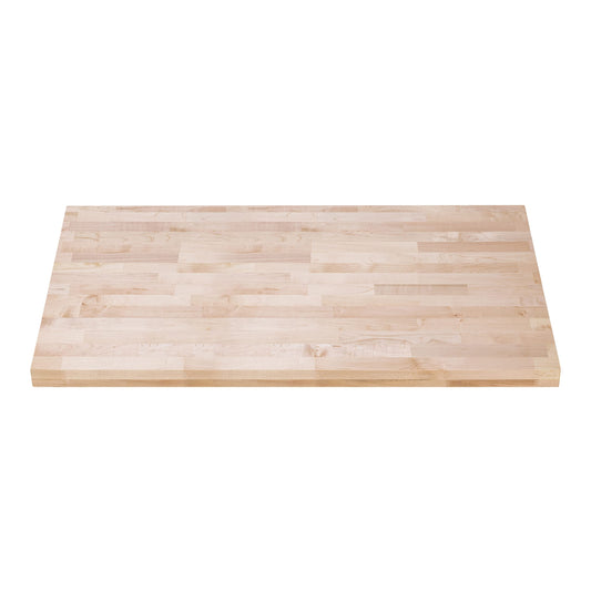 Butcher Block Work Bench Top - 24 x 36 x 1.5 in. Multi-Purpose Maple Slab for Coffee Table, Office Desk, Cutting Board, Bar Table - Natural Finish