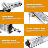 BEAMNOVA Mini Air Belt Sander for Woodworking Metal Working 3/8 Inch Handheld Angle Grinder Industrial Pneumatic Tool with 3 Belts 60/80/100 Grit BEAMNOVA