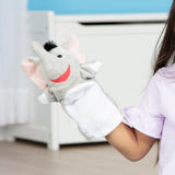 Melissa & Doug Safari Buddies Hand Puppets, Set of 6 (Elephant, Tiger, Parrot, Giraffe, Monkey, Zebra) - Soft, Plush Animal Hand Puppets For Toddlers Melissa & Doug