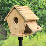 STARSWR Bird House,Outdoor Bluebird House for Outside Clearance,Wooden Birdhouse Finch Cardinals Hanging Birdhouse Nesting Box for Wild Bird Viewing STARSWR