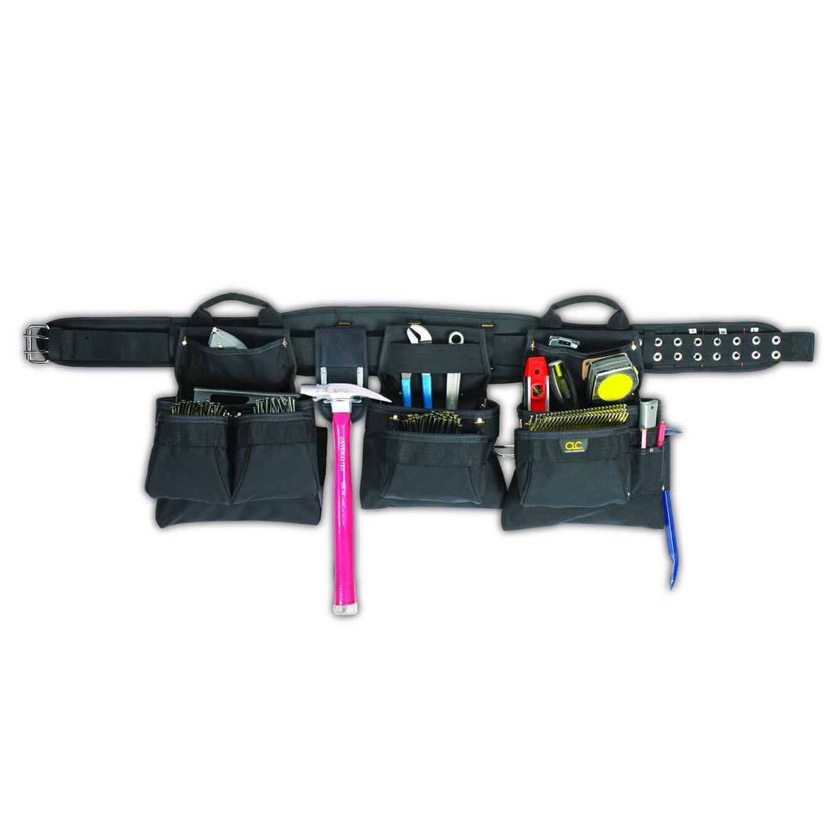 CLC Custom Leathercraft 5605XL Professional Carpenter's Combo, black, 18-Pocket 5 Piece, XL Custom Leathercraft