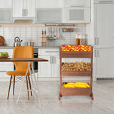 S AFSTAR Wooden Vertical Raised Garden Bed, 3 Tiers Tiltable Elevated Garden Planter w/3 Drainage Container Boxes & Tiltable Planter, Standing S AFSTAR