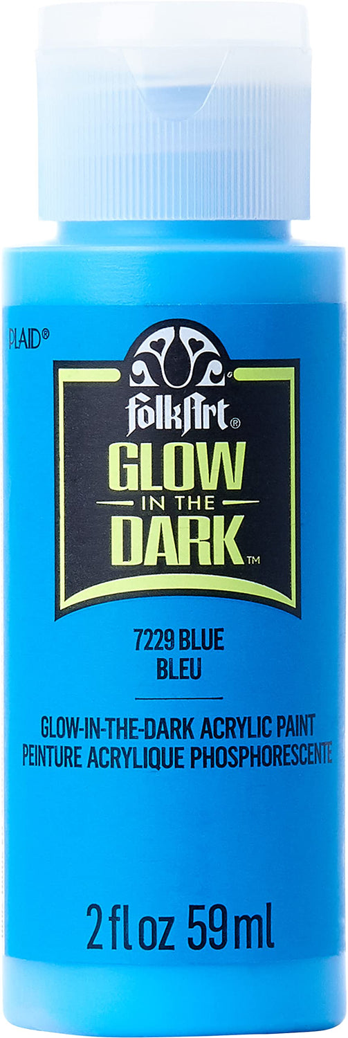 FolkArt Glow-in-the-Dark Acrylic Paint, 2oz., Blue FolkArt