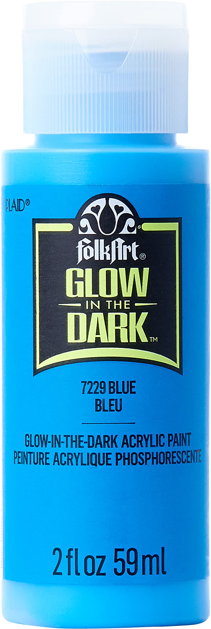 FolkArt Glow-in-the-Dark Acrylic Paint, 2oz., Blue FolkArt