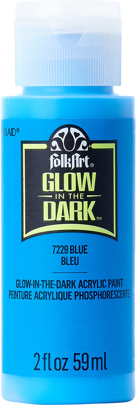 FolkArt Glow-in-the-Dark Acrylic Paint, 2oz., Blue FolkArt