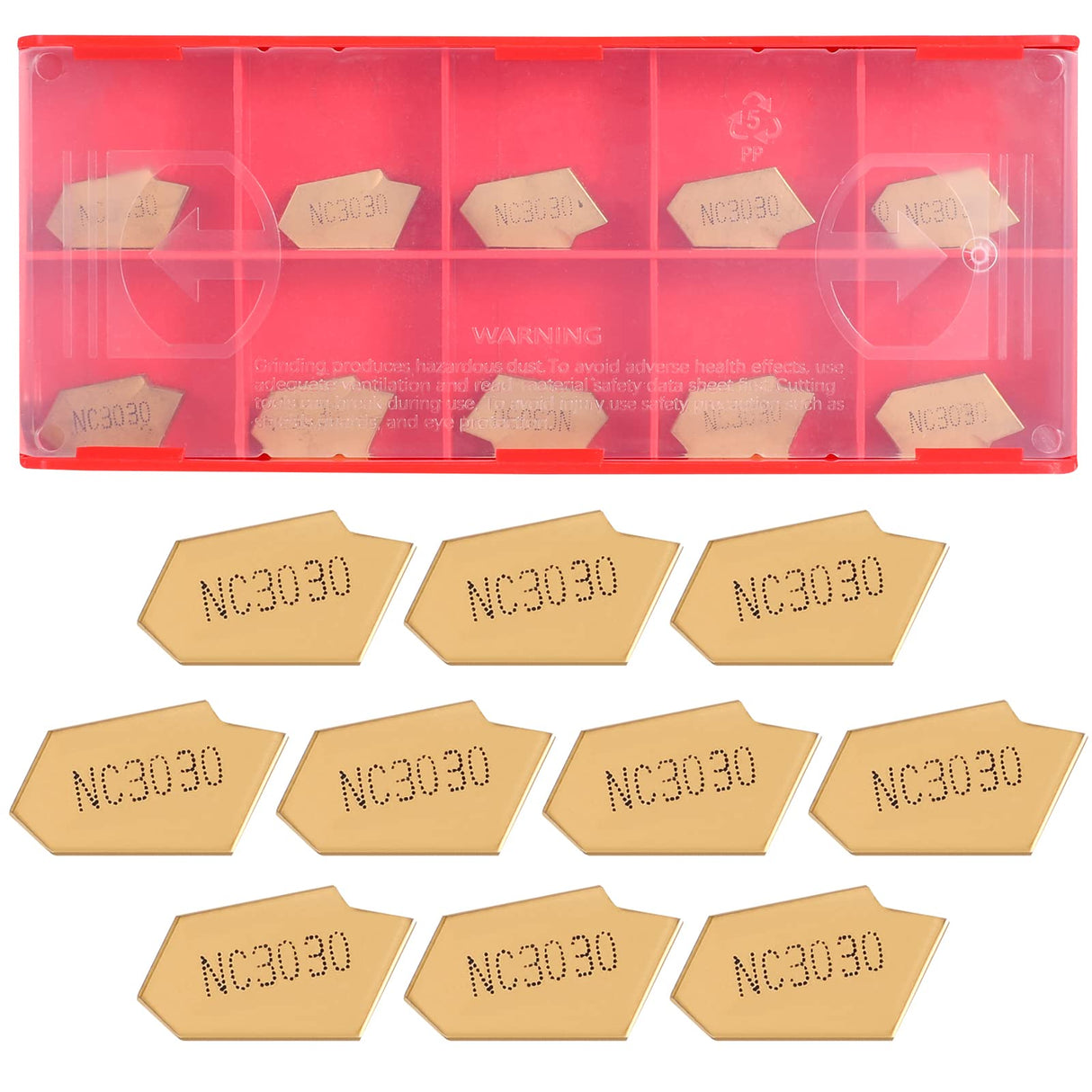 Lathe Turning Tools,VerLich SPB26-3 110 * 26mm Parting Grooving Cut-Off Tool with 10pcs GTN-3 SP300 Cut-Off Carbide Inserts Mayitr VerRich