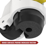 HOLKIE Leveling Casters with Ratchet Handle Design Casters Set of 4 Total Capacity 4400 Lbs Heavy Duty Industrial Casters with Adjustable Leveling HOLKIE