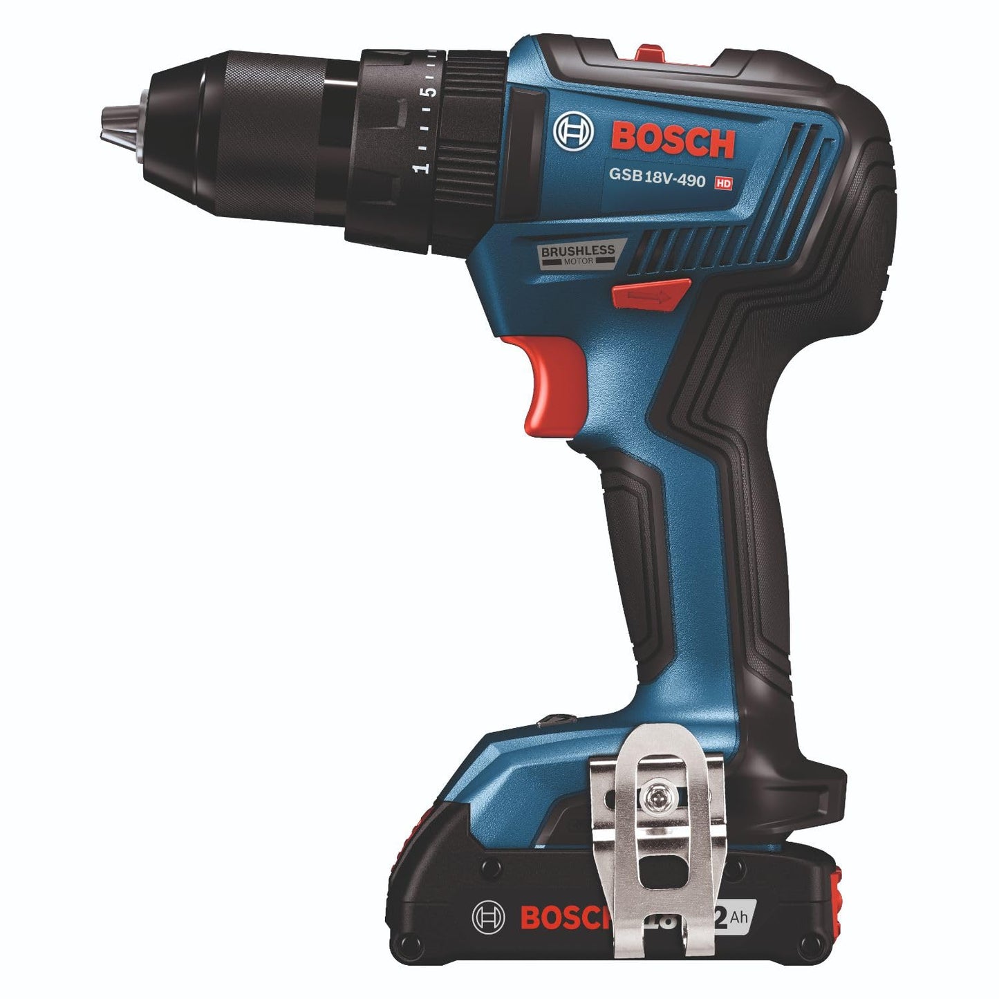 BOSCH GXL18V-240B22 18V 2-Tool Combo Kit with 1/2 In. Hammer Drill/Driver, Two-In-One 1/4 In. and 1/2 In. Bit/Socket Impact Driver/Wrench and (2) 2 - WoodArtSupply