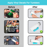 2PACK Silicone Cup Cradle for Tumbler with Built-in Slot,Tumbler Holder for Crafts Use to Apply Vinyl Decals for Tumblers and Alignment of Decals on FABULWAY