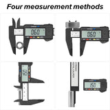 Electronic Digital Caliper, Plastic Vernier Caliper, Caliper Measuring Tool with Inch/Millimeter Conversion, Extra Large LCD Screen, 0-6 Inch/0-150 Vizbrite