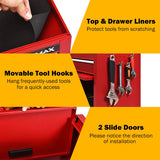 Goplus 6-Drawer Rolling Tool Chest, 3-in-1 Tool Box Organizer w/Auto Locking System & Lockable Wheels & Sliding Drawers & Detachable Top, Tool Goplus
