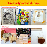 SIWUCHYE Unfinished Wood, 15 Pack Basswood Sheets for Crafts, Craft Wood Board for House Aircraft Ship Boat Arts and Crafts, School Projects, Wooden SIWUCHYE