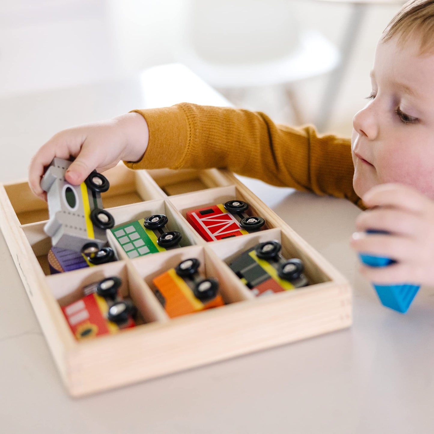 Melissa & Doug Wooden Train Cars (8 pcs) - Magnetic Train, Wooden Train Toys, Train Sets For Toddlers And Kids Ages 3+ - WoodArtSupply