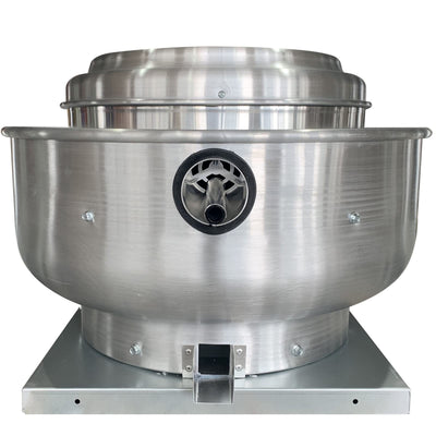 FICBXRA Restaurant Canopy Hood Grease Rated Exhaust Fan- Truck Exhaust Fan High-Speed Direct Drive Centrifugal Upblast Exhaust Fan 0.5HP 110 Volt