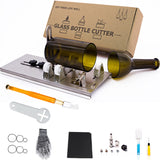 Glass Bottle Cutter, Upgraded Bottle Cutting Tool Kit, DIY Machine for Cutting Wine, Beer, Liquor, Whiskey, Alcohol, Champagne, Bottle Cutter for Camdios