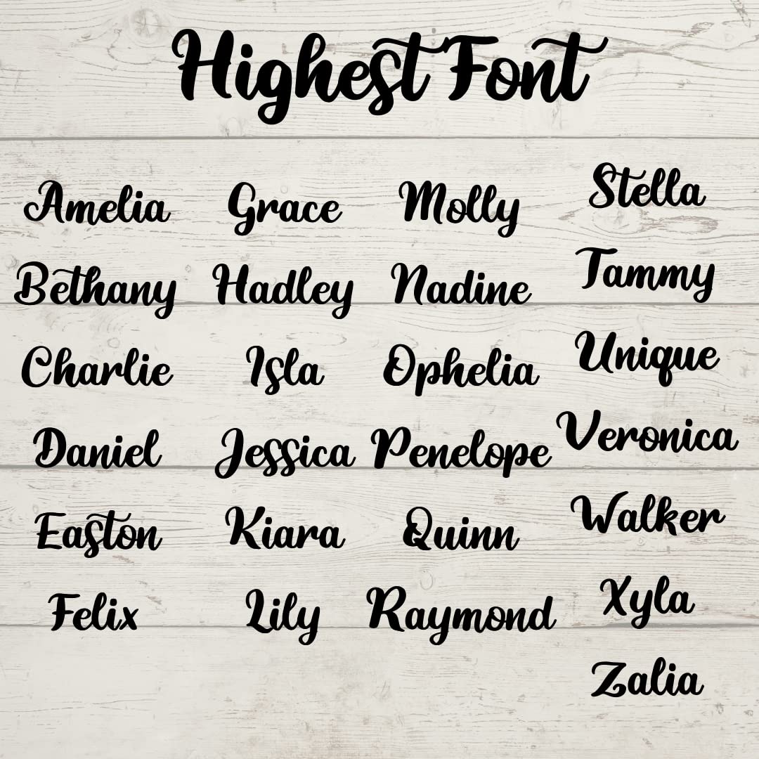 Personalized Custom Wood Name Sign, Nursery Name Sign, Family Name Signs, Choice of Size & Fonts! Generic