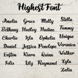 Personalized Custom Wood Name Sign, Nursery Name Sign, Family Name Signs, Choice of Size & Fonts! Generic