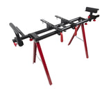 REDLEG Universal Miter Saw Stand, Supports up to 400 lbs, Extendible (60 Inch) Material Supports, Clamping Tool Mounts, Folds and Locks REDLEG