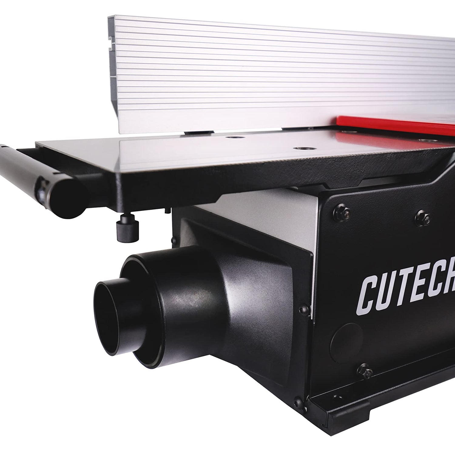 Cutech 40180HI 8-Inch Spiral Cutterhead Benchtop Jointer with Cast Iron Tables, 16 Tungsten Carbide Inserts, Extra Long 24" Fence and Additional CUTECH