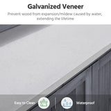 Yaheetech Garden Potting Bench Table, Outdoor Garden Horticultural Wooden Storage Cabinet & Solid Wood Planting Work Bench with Large Space Storage & Yaheetech