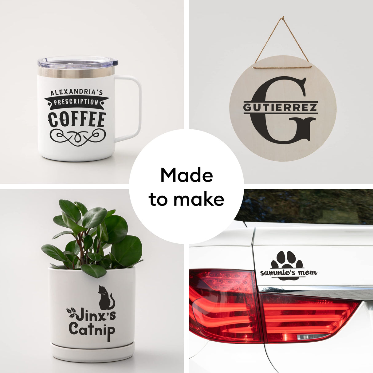 Cricut Premium Permanent Vinyl (12" x 48"), Strong Adhesive Lasts for 3 Years, UV & Water-Resistant, Perfect for Indoor-Outdoor DIY Projects, Cricut