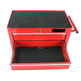 Rolling Tool Chest, 5-Drawer Rolling Tool Box With Interlock System And Wheels For Garage, Warehouse, Workshop, Repair Shop (Red) Fulvari