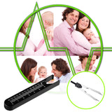 EKG Caliper ECG Calipers Measuring Tool with Ruler Electrocardiogram Drafting Divider for Nursing (Black, 8 Pieces) Frienda