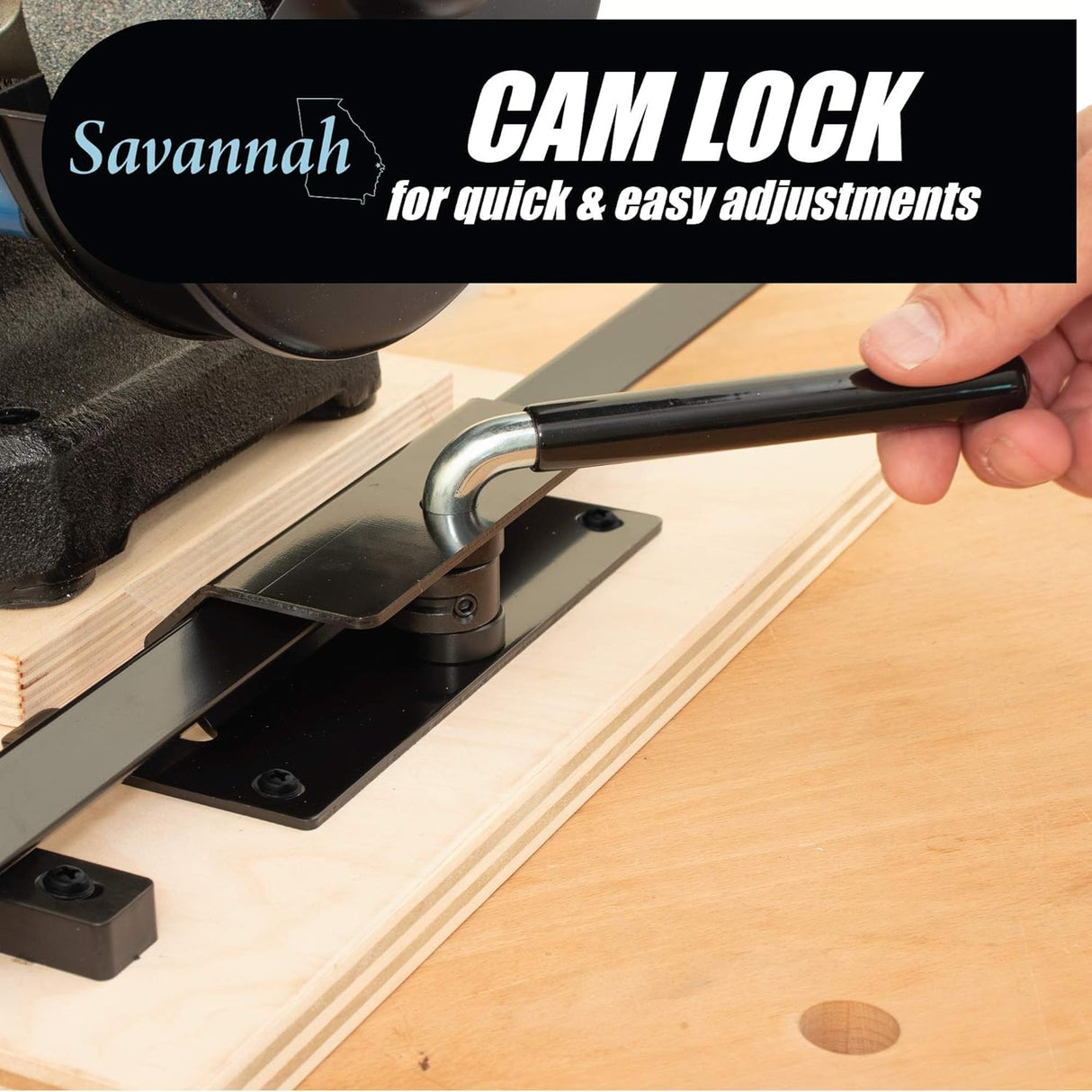 Pro Grind Sharpening System for 8 Inch Grinders to Sharpen Lathe Turning Tools, Chisels, Skews, Bowl Spindle Gouges • Includes Setup Blocks and Quad Peachtree Woodworking Supply