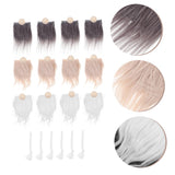 VILLCASE 1 Set Braid Suit Pre-Cut gnome Beard Gnome Doll Nose Arts and Crafts kit fursuits DIY gnome kit Mini Unfinished Wooden Balls mrs Cute Beards VILLCASE