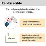 Z-saw Dozuki Piercing 150, Mini Panel Saw New Model with Resin Handle, English Replacement Manual Included, Japanese Hand Saw (Replacement Blade) Z-saw