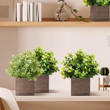 Suzile 12 Set 4 Inch Wooden Planter Box Square Wood Flower Box Rustic Cube Planter Box with Removable Foam Blocks Liner Square Vase for Centerpiece Suzile