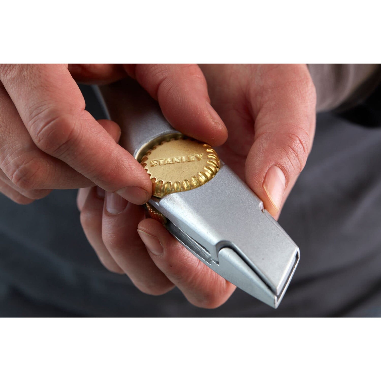 Stanley 1-10-550 Knife "Titan" with fixed blade, Silver Stanley