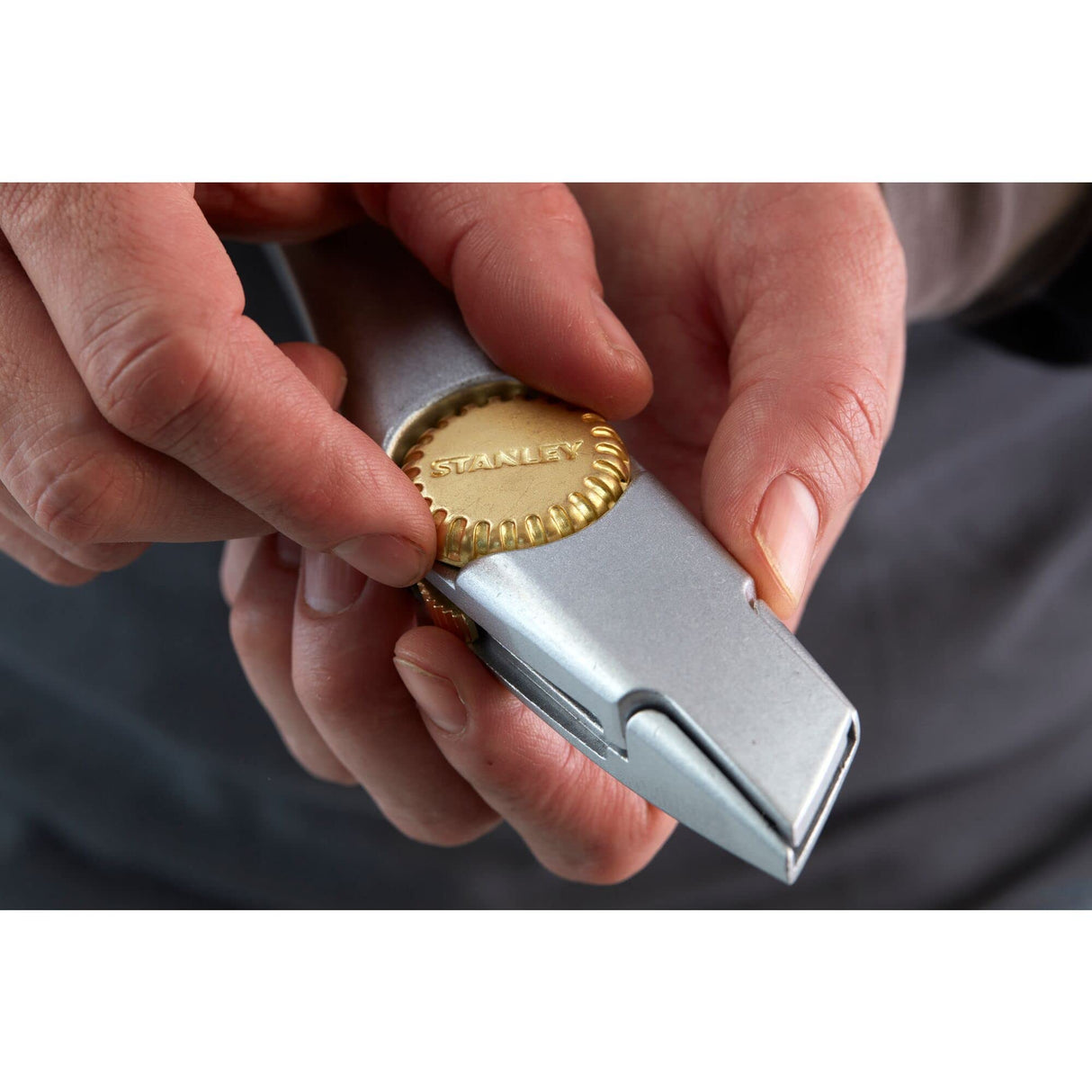 Stanley 1-10-550 Knife "Titan" with fixed blade, Silver Stanley