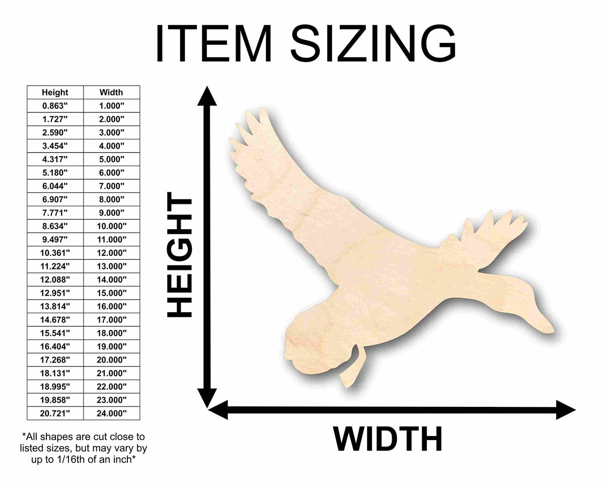 Unfinished Wood Duck Mallard Silhouette - Craft- up to 24" DIY 10" / 3/4" 24 Hour Crafts