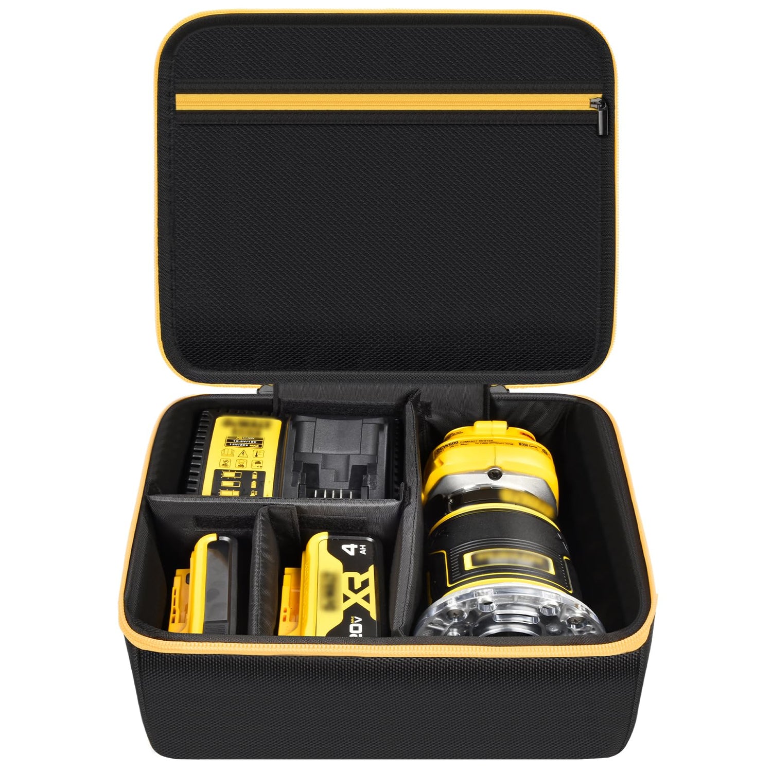 Tool Case Compatible with DEWALT 20V Max XR (DCW600B)/ for Makita XTR01Z 18V LXT Lithium-Ion Cordless Router, Sailcloth Storage Carrying Holder for Tanmqin