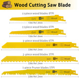 36PCS Reciprocating Saw Blades LEILUO Pruning Saw Blade for Wood Metal Plastic Sawsall. Blades Set fit DeWalt Bosch Makita Milwaukee Porter-Cable LEILUO