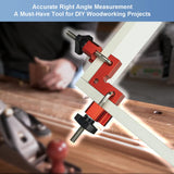 4-Pack Corner Clamps 90 Degree, 2.32"x2.32" Mini Aluminum Alloy Right Angle Clamps, Woodworking Positioning Squares for Cabinets, Drawers, Tables, ViewReal